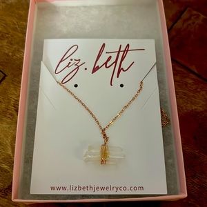 Raw Quartz Crystal Necklace, Gold Fill or Gemstone Pendant Wire Wrapped